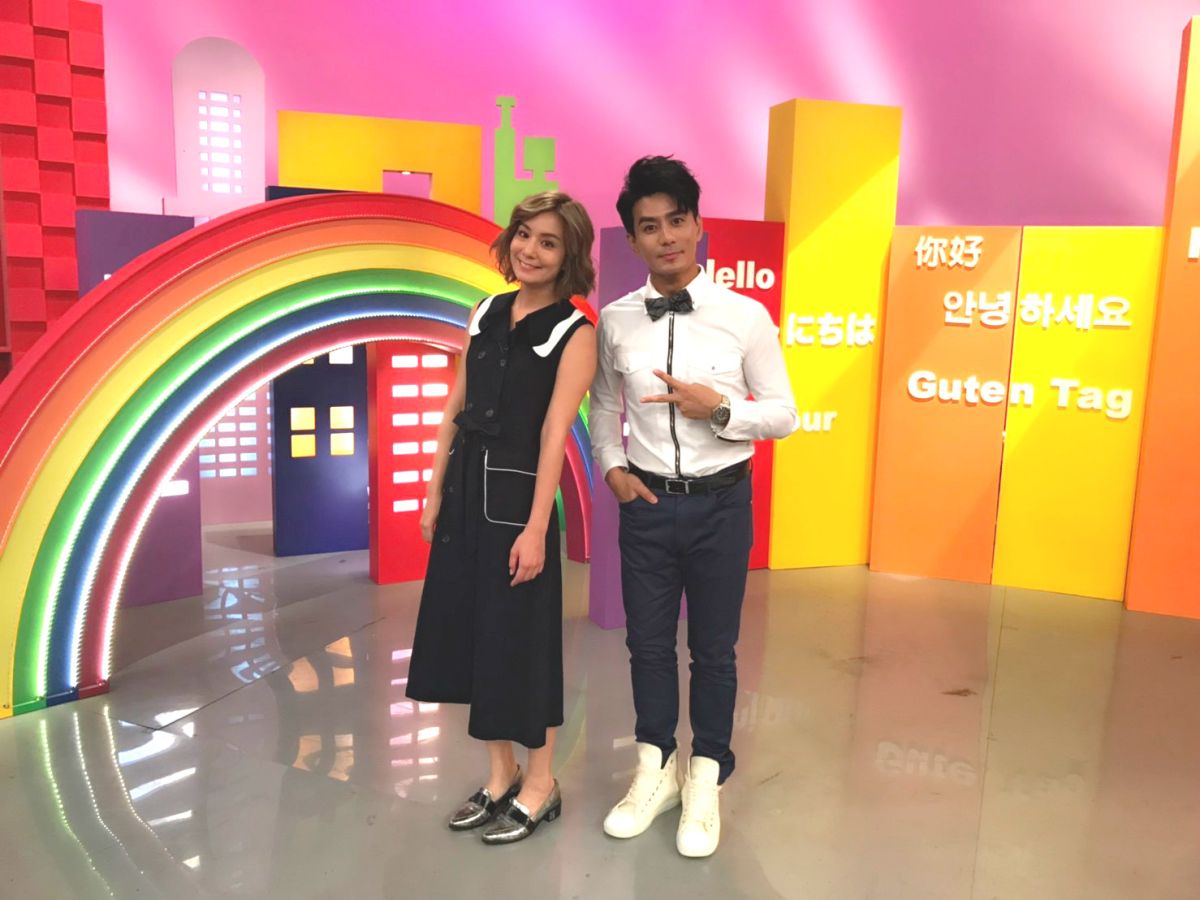 ▲莎莎和郭彥均私下也有好交情。（圖／八大綜合台）