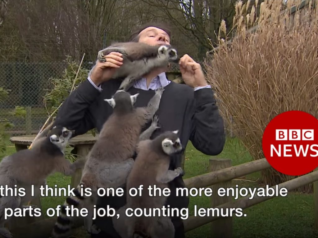 期間還不小心爆粗口，畫面全被攝影機忠實呈現出來。 (圖/Youtube@BBC News) 