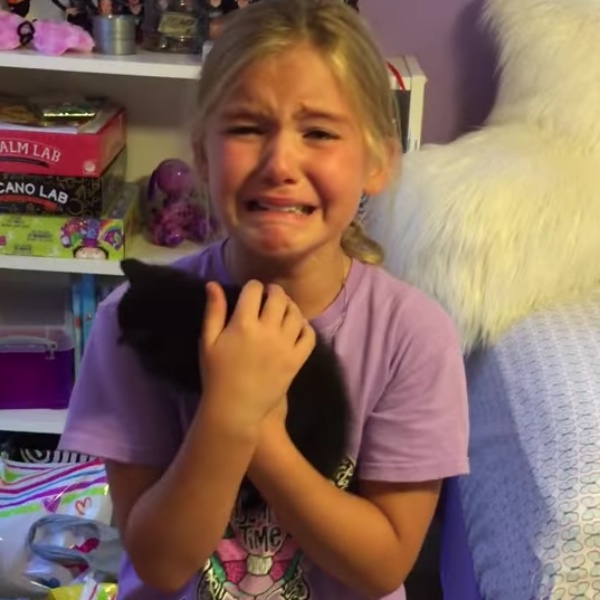女孩失去愛貓傷心不已  媽送小貓讓她秒飆淚！