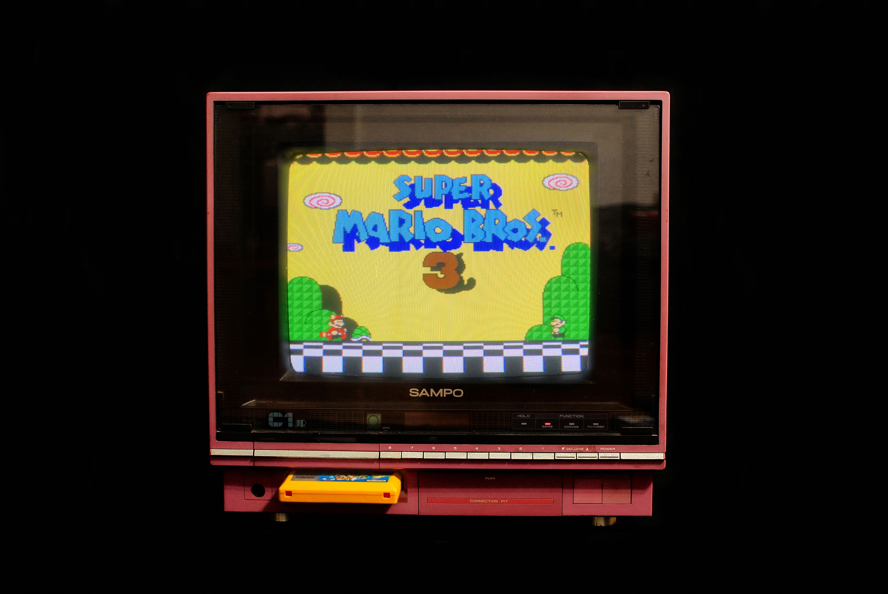 ▲RGB實機輸出遊戲畫面：「超級瑪利歐3代」。