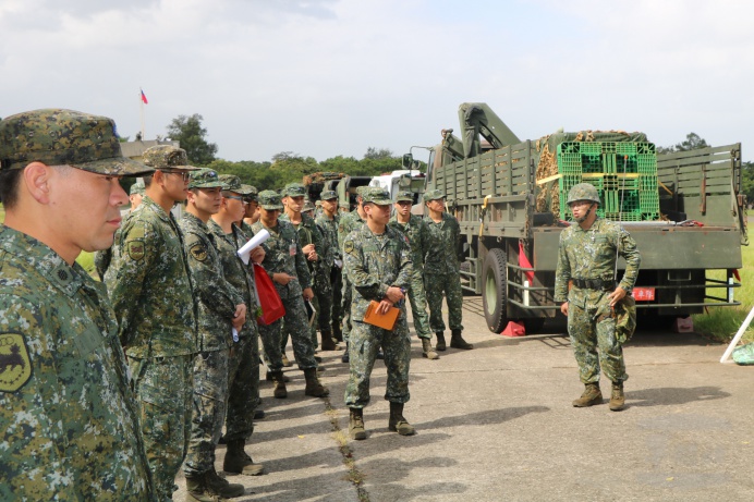 ▲ 陸軍三支部19日於湖口聯保廠舉辦108年「戰備裝載示範」。（陸軍第三地區支援指揮部提供）