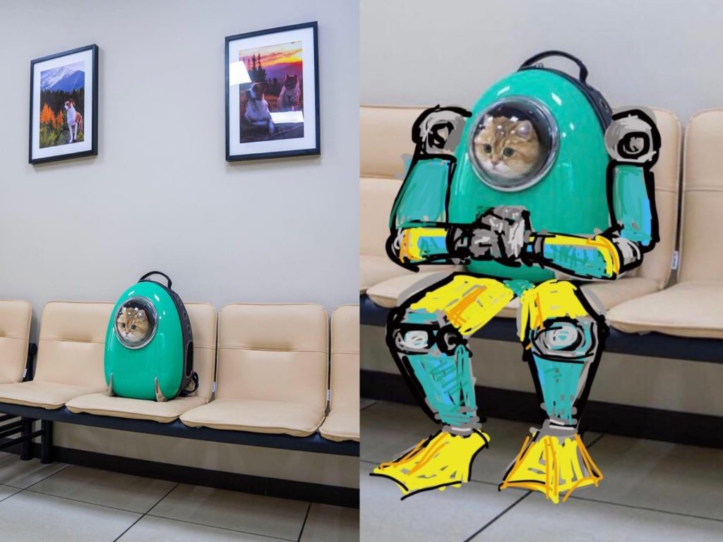 網紅貓Hosico的一張照片竟引起廣大粉絲相繼為牠製作有趣P圖！（圖／IG@hosico_cat、Reddit@o0st0ned0o）