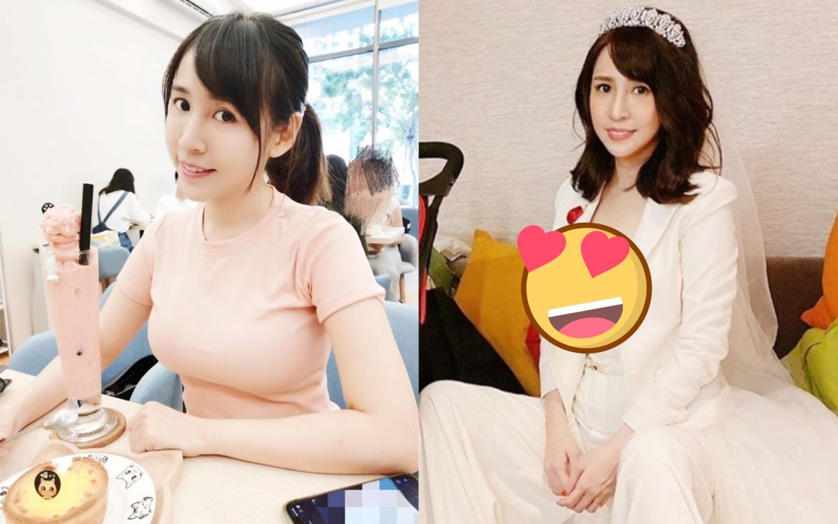 ▲潔哥宣布晉升人妻，唯美婚紗照曝光。（圖／翻攝臉書）