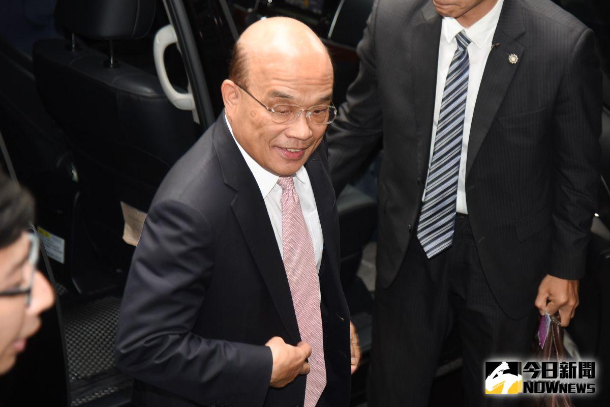 ▲蘇貞昌1日赴立法院備詢。（圖／記者陳明安攝, 2019.10.1）