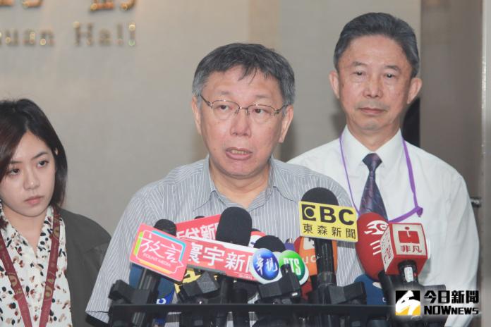 ▲台北市長柯文哲接受媒體訪問。（圖／記者丁上程攝, 2019.10.1）