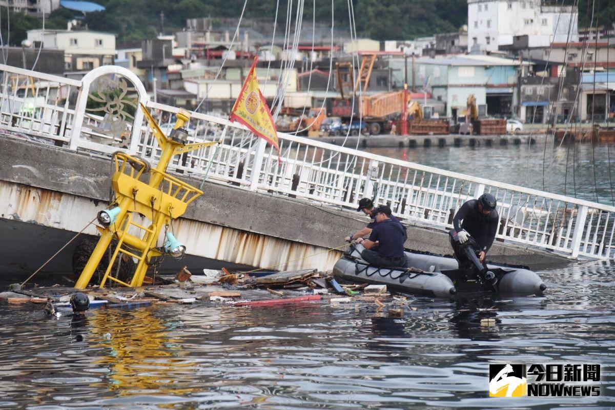 ▲南方澳大橋搜救現場。（圖／記者陳明安攝）