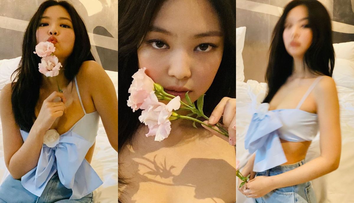 ▲Jennie服裝以禮物造型呈現。（圖／Jennie IG）