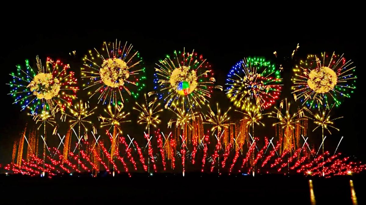 ▲國慶煙火秀3D模擬動畫搶先看。（圖／屏縣府提供）