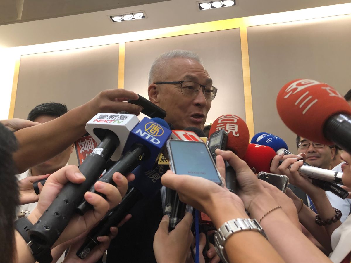 對外界猜測李哲華遭撤換是因為惹怒夫人派，吳敦義直呼「開玩笑！」 (圖/記者吳承翰攝影)