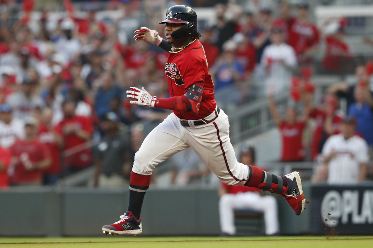 勇士隊小將Ronald Acuna Jr.。（圖／美聯社／達志影像）