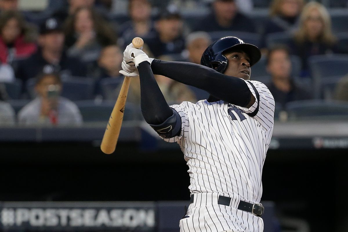 洋基游擊手Didi Gregorius在季後賽敲出滿貫砲。（圖／美聯社／達志影像）