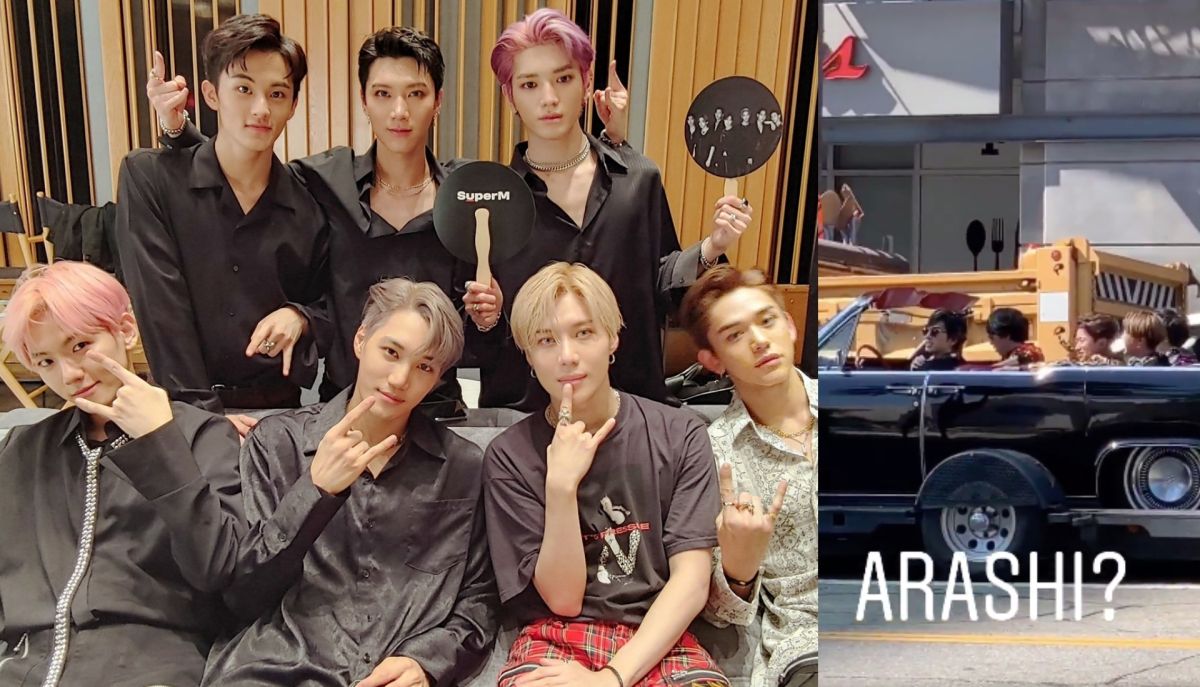 ▲SuperM在美國演出，嵐也在當地。（圖／SuperM Twitter、微博）