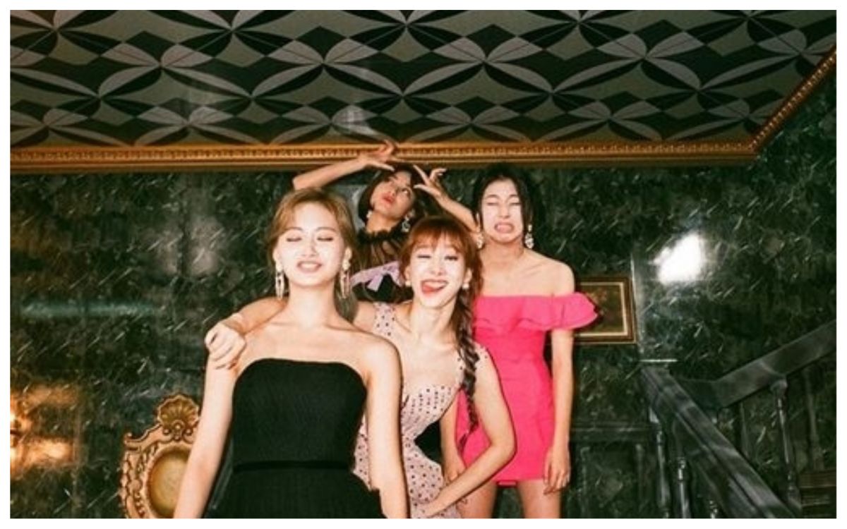 ▲子瑜、娜璉、彩瑛、志效大秀鬼臉。（圖／翻攝自TWICE IG）