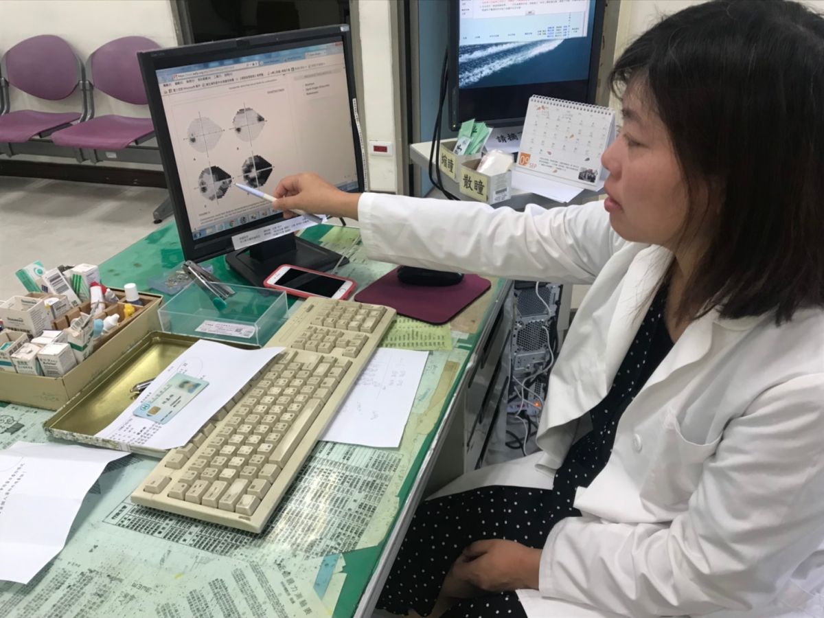 林恆如醫師說明，青光眼的分類依解剖學分為隅角閉鎖性青光眼、隅角開放性青光眼兩種。（圖／臺中榮總嘉義分院提供）