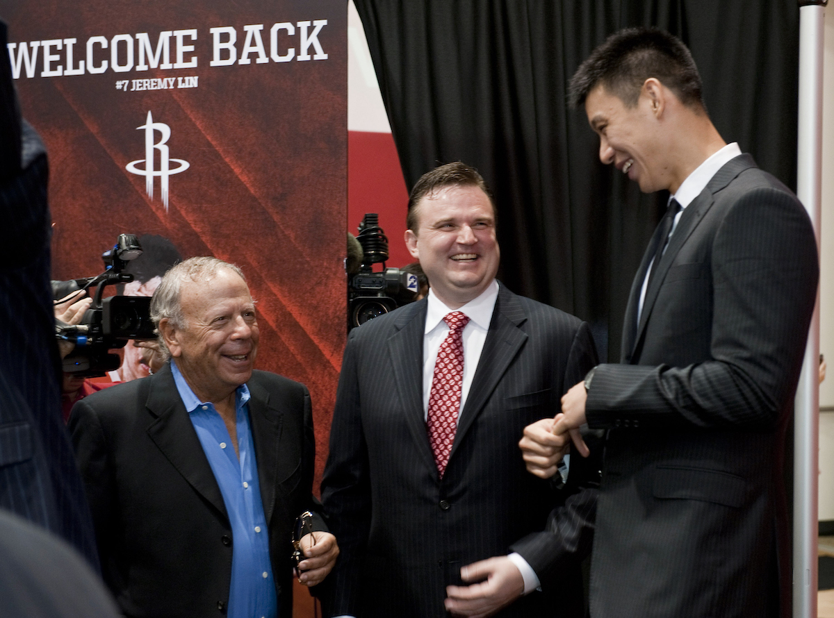 火箭總管Daryl Morey(中)（資料照／美聯社／達志影像）