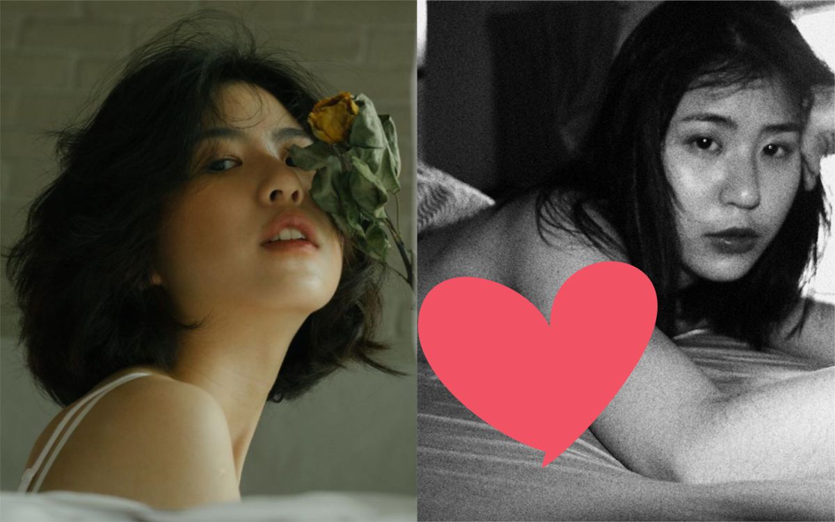 ▲龍劭華愛女陳璇破尺度床照曝光。（圖／翻攝臉書）