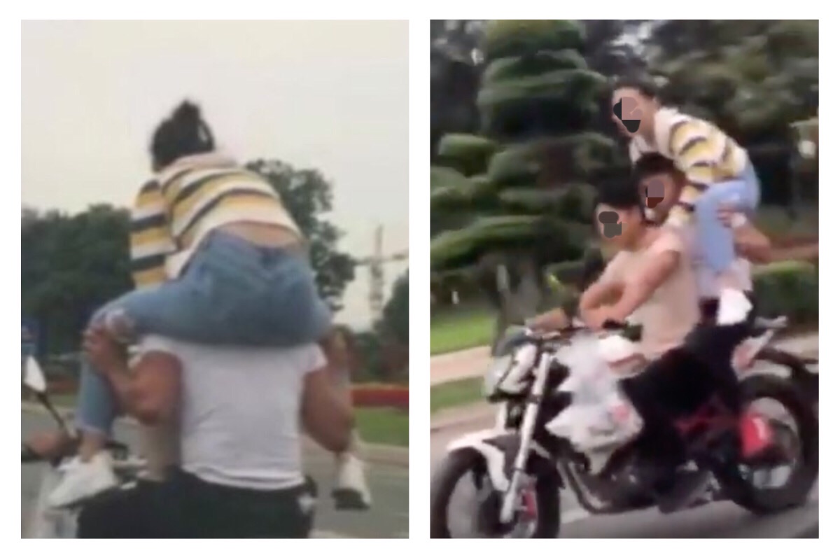 ▲現代科技發達，賺錢不在是像以往只能靠勞動賺錢，拍攝「創意影片」也可以有一份不錯的收入，但若為了想紅，而不顧自身或他人安全，那可真是「偷雞不著蝕把米」。（圖／翻攝自影片）