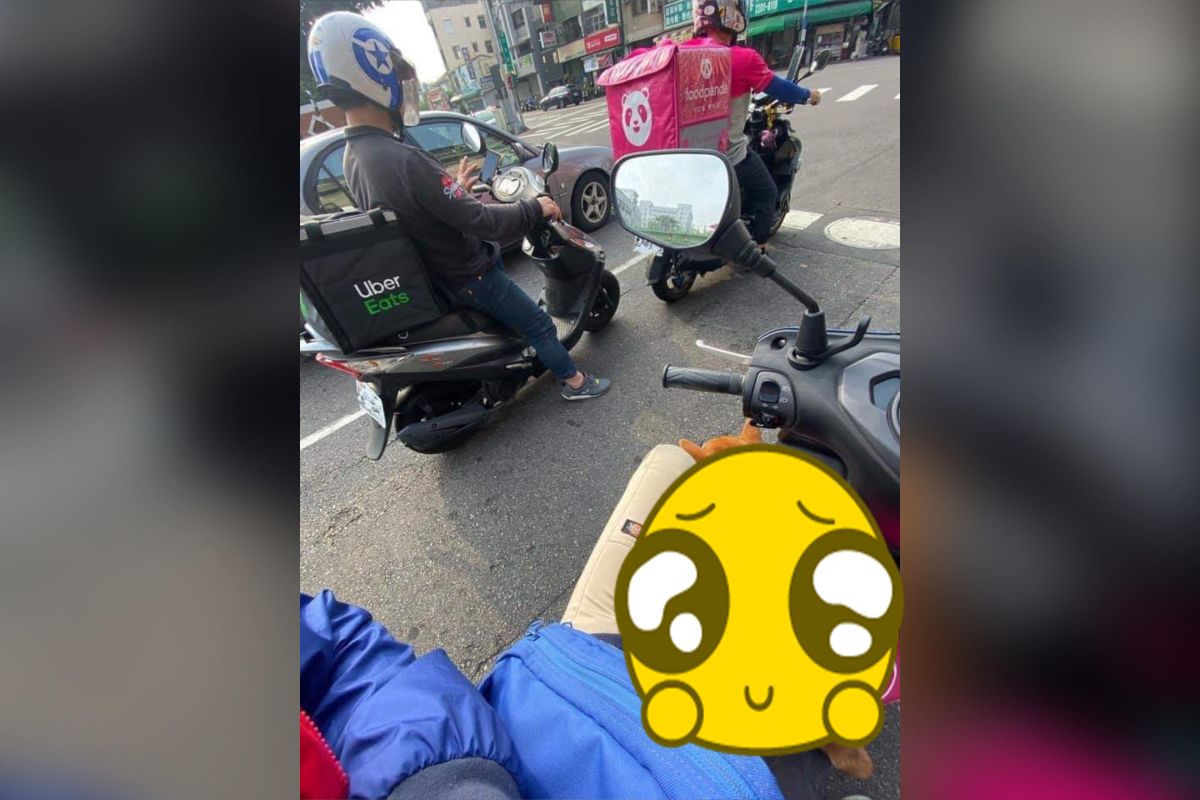 ▲最可愛外送員曝光！（圖／翻攝爆廢公社）