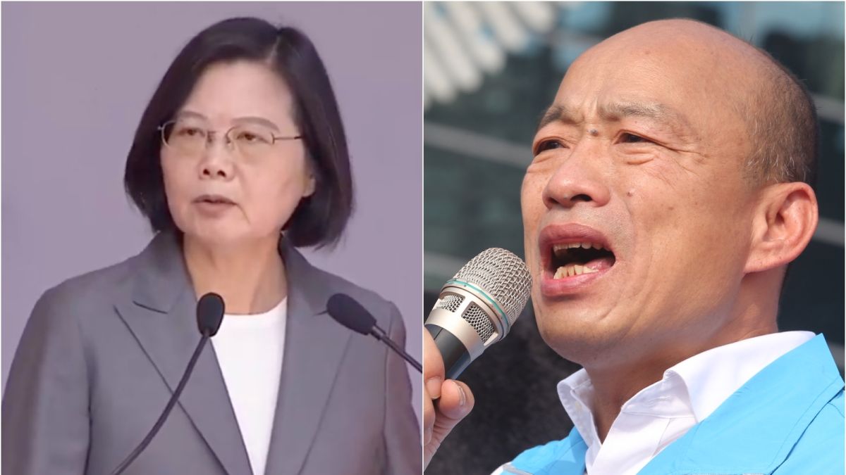 ▲總統蔡英文與高雄市長韓國瑜。（圖／NOWnews資料照）