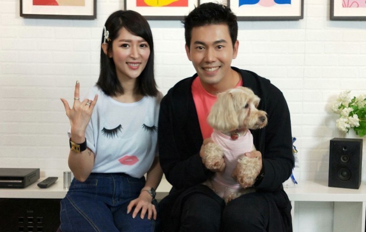 ▲余秉諺與老婆王依蕾Joanna節目放閃。（圖／民視提供）