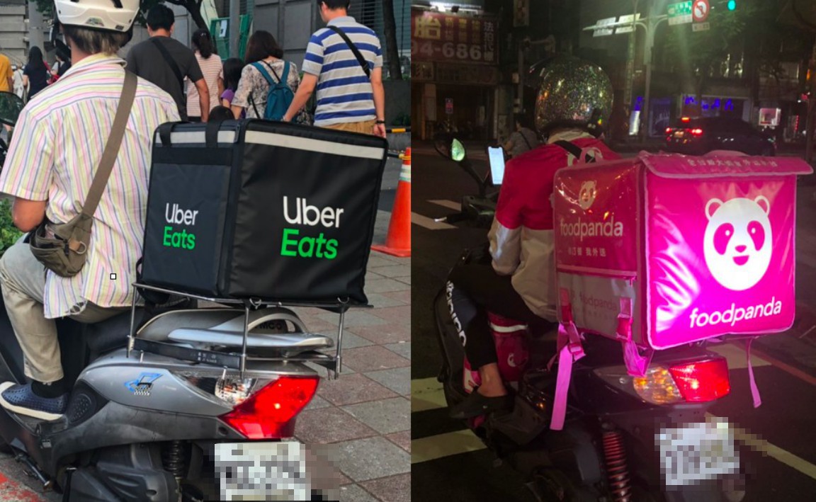 ▲外送平台近年崛起，路上經常都能看見外送員身影。（合成圖／NOWnews資料照片）