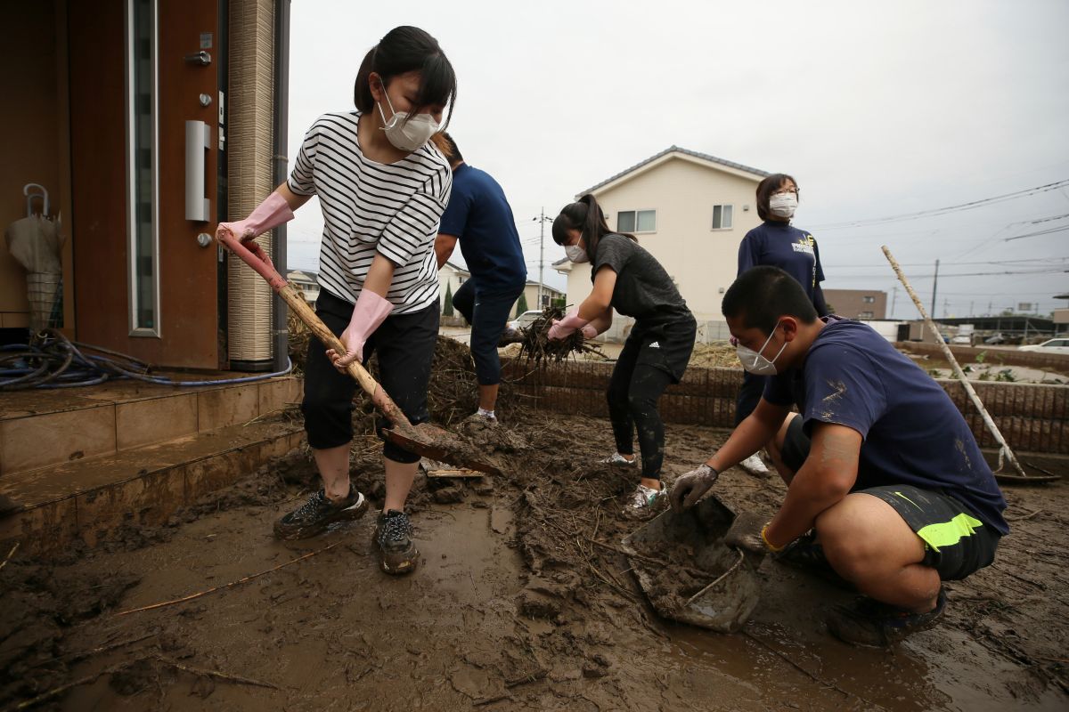 ▲強颱「哈吉貝」侵襲日本關東地區，特大豪雨引發洪水氾濫及土石流，並造成慘重傷亡。（圖／達志影像／美聯社）