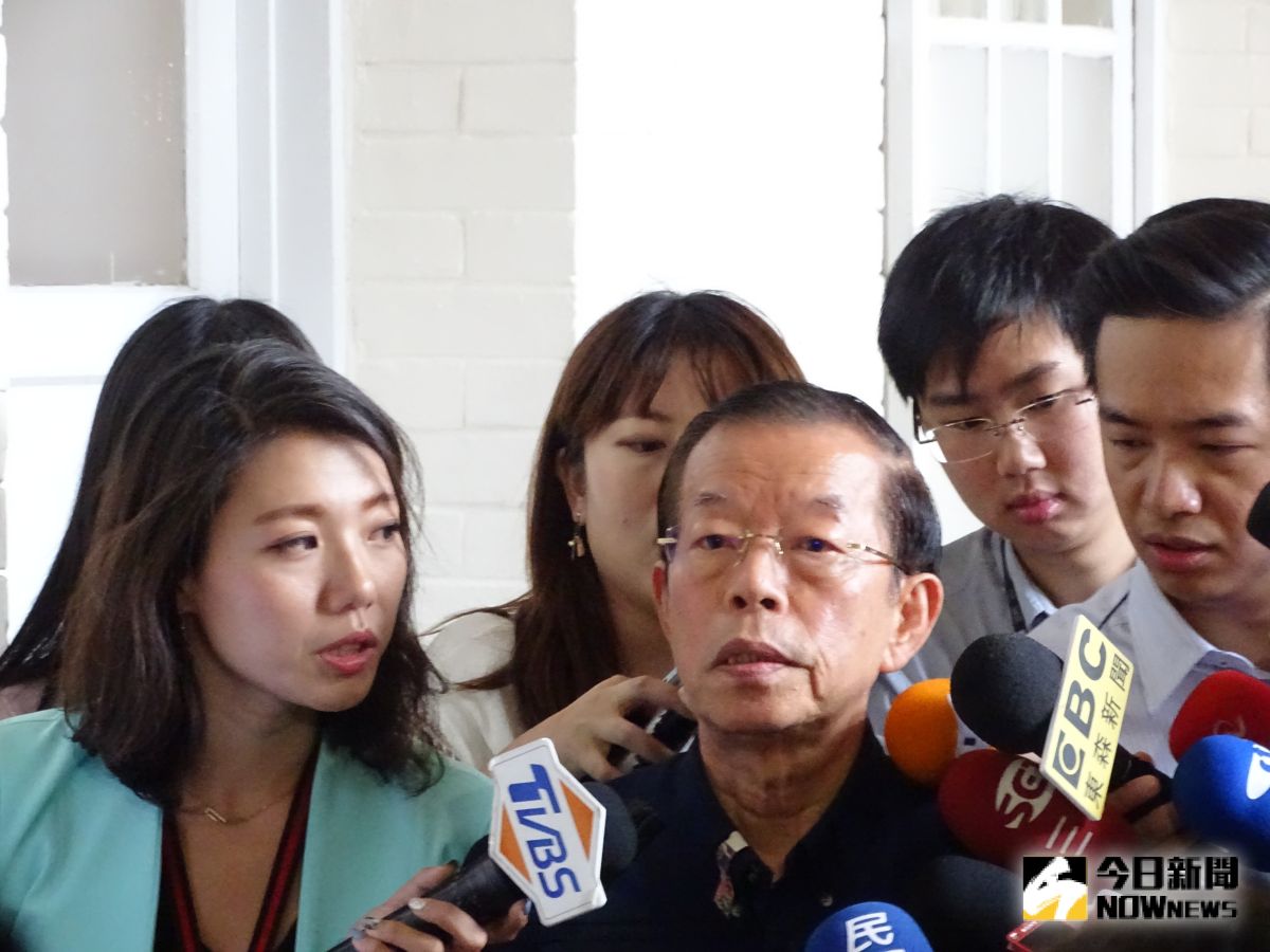 ▲駐日代表謝長廷14日前往立院派會蘇嘉全院長。（圖／記者呂炯昌攝, 2019.10.14）