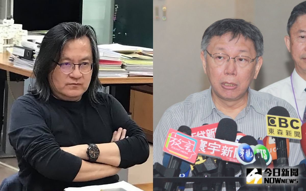 ▲都發局長前局長林洲民與台北市長柯文哲。（圖／NOWnews資料照片）