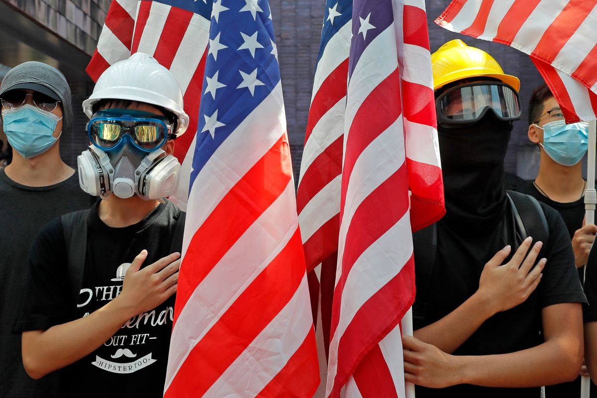 ▲美國參議院 19 日通過《香港人權與民主法案》。資料照。（圖／美聯社／達志影像）