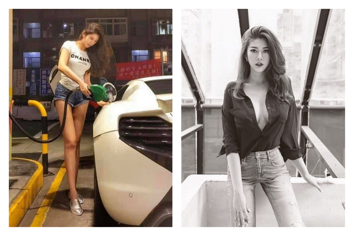 ▲網友分享深夜加油站遇見的超正女車主，擁有逆天大長腿，讓很多人直呼比千萬跑車麥拉倫更有魅力。（圖／翻攝自爆廢公社臉書， eepb_ 的 IG ）