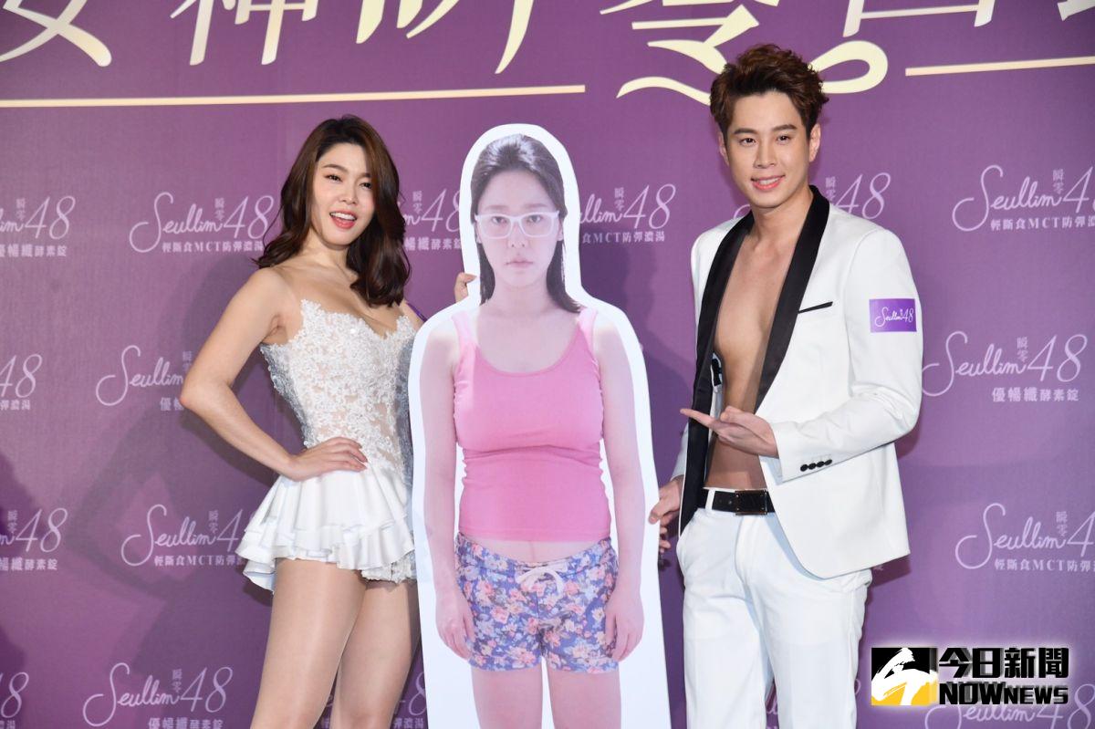 ▲白家綺和吳東諺出席記者會。（圖／記者林柏年攝）