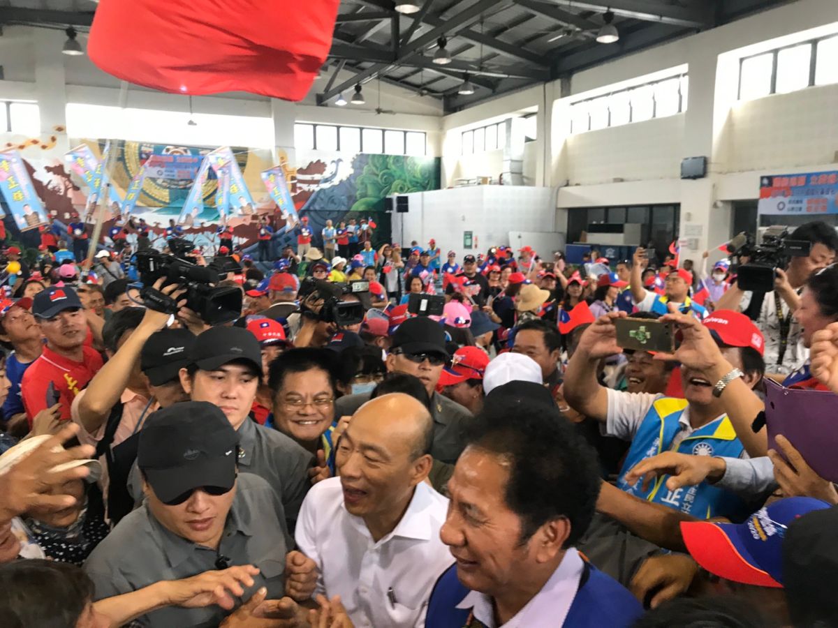 韓國瑜請長假跑競選行程。 (圖/韓國瑜競選辦公室提供)