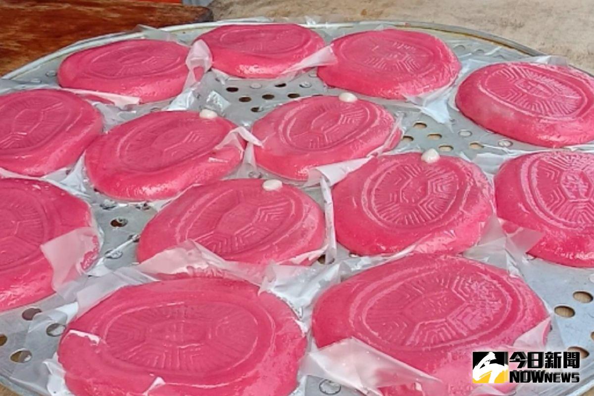 ▲傳承四代的廟後紅龜。（圖／記者洪佳伶攝）