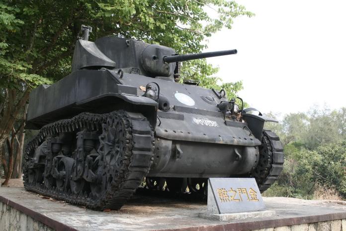 ▲M5A1戰車在金門古寧頭戰役立了大功，從此被稱封「金門之熊」。（圖／軍聞社提供）