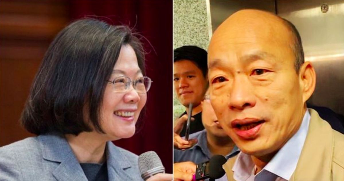 ▲現任總統蔡英文、國民黨總統候選人韓國瑜。（合成圖／NOWnews資料照片）