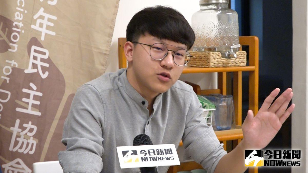 ▲長年推動青年參政的台灣青年民主協會理事長林彥廷表示，基於兩大理由，台灣的憲政體制應該改變。（圖／記者朱永強攝）