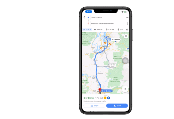▲Google地圖路況回報功能開放給iOS用戶。（取自Google）
