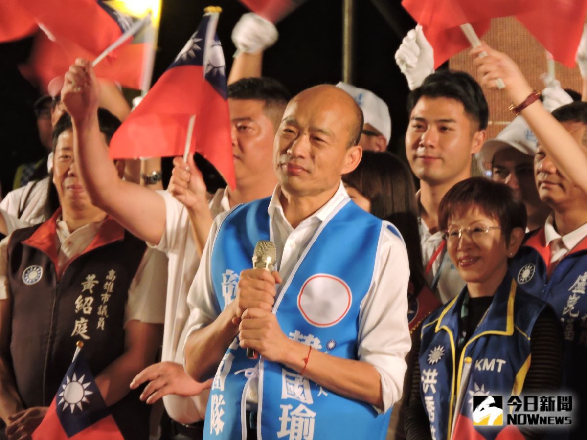 ▲韓國瑜砲轟現在的民進黨，已變成是「愛金錢、愛權力、愛自己」的政黨。（圖／記者陳聖璋攝，2019.10.19）