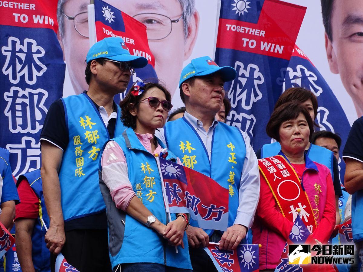▲立委參選人林郁方競選總部20日成立，國民黨副主席郝龍斌前往站台。（圖／記者呂炯昌攝, 2019.10.20）