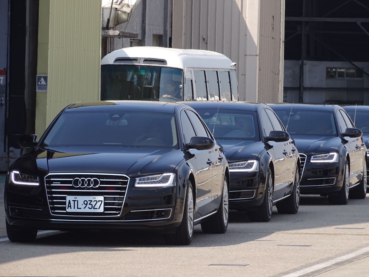 ▲國安局特勤A8車隊。（圖／記者呂炯昌攝）