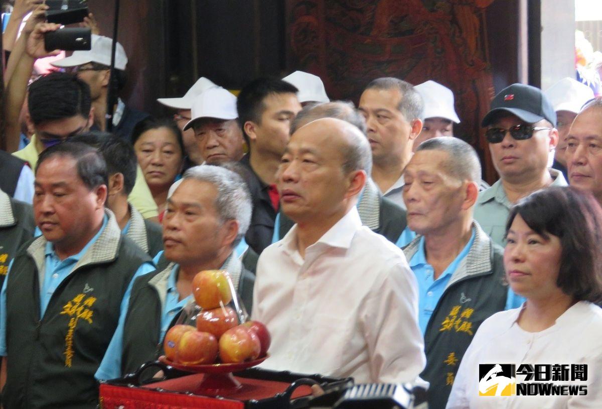 ▲國民黨總統候選人韓國瑜目前向高雄市府請假，全力衝刺總統選戰。（圖／記者陳惲朋攝 , 2019.10.21）