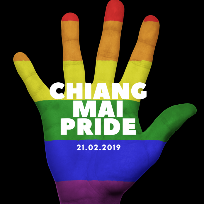 泰國清邁今年2月21日舉辦了當地睽違10年的第十屆同志大遊行。（圖取自臉書Chiang Mai Pride）