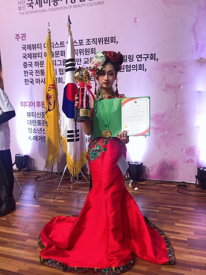 挑戰韓國國際美容藝術大賽　新竹學子抱回5金2銀