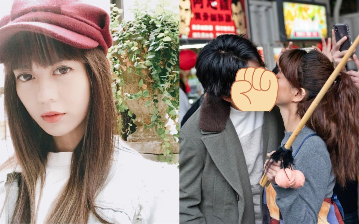 ▲白癡公主曬接吻閃照，粉絲熱議。（圖／翻攝IG）