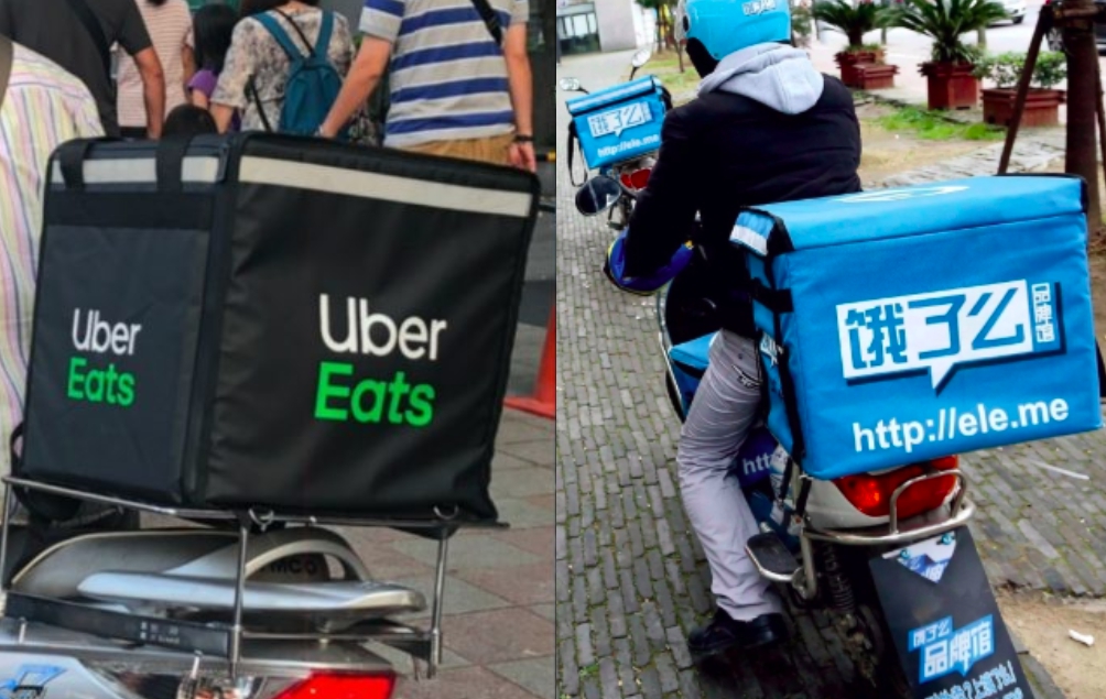 ▲台灣外送平台跟大陸的誰比較強？（合成圖／NOWnews資料照片、百度）