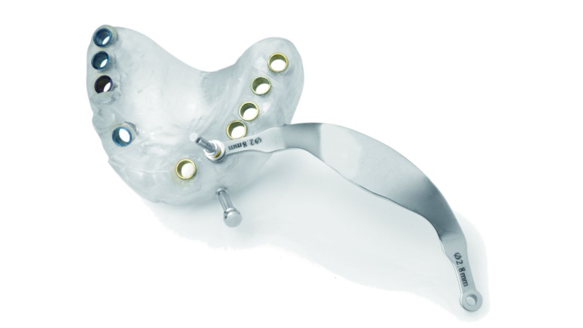 ▲明基、佳世達集團近年積極布局東協醫療市場，看好印尼成長潛力，集團將率旗下的明基透析、明基口腔、怡安醫療器材參加印尼醫療展。圖為明基口腔-手術導板。（圖／明基口腔提供）