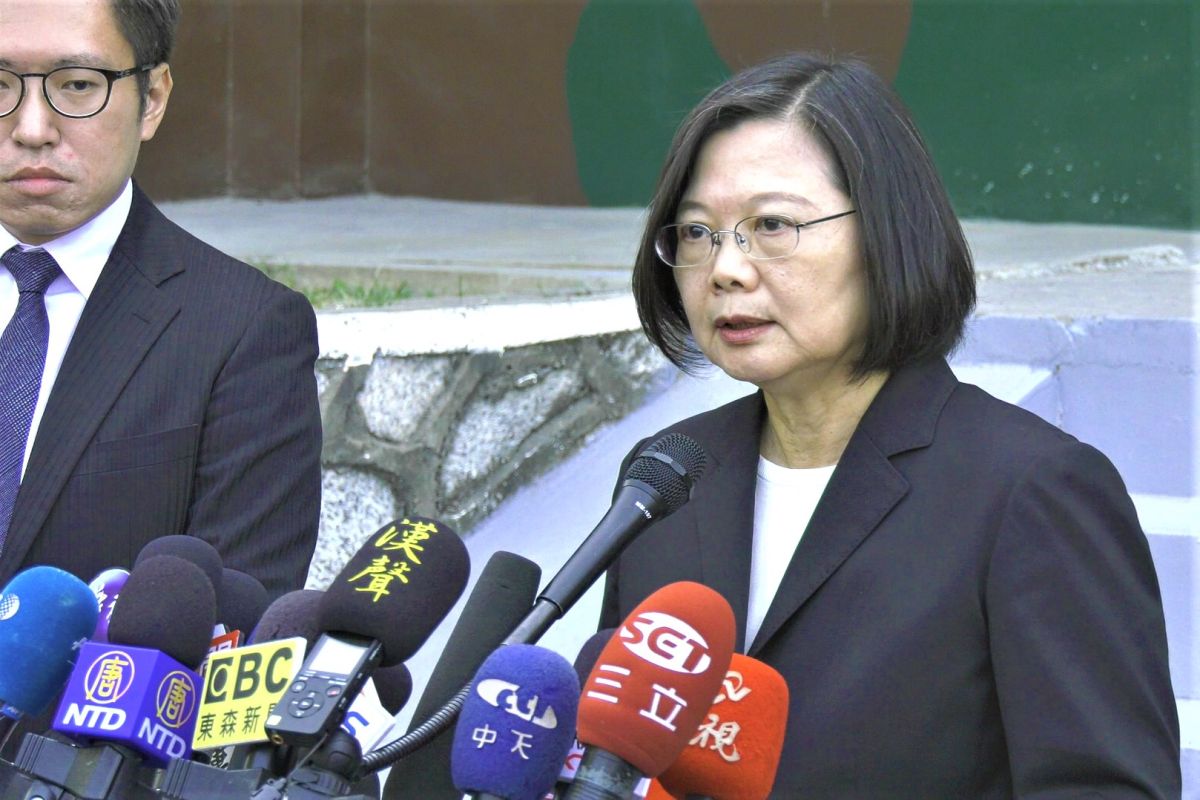 ▲針對「港女箱屍」，蔡總統重申「台灣不會放棄管轄權」，兇嫌陳同佳只有逮捕沒有自首的問題。（圖／蔡若喬攝, 2019.10.23）