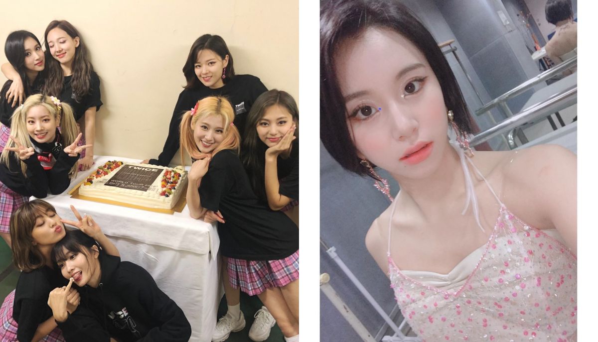 ▲彩瑛身體不適缺席演出；Mina驚喜現身。（圖／TWICE Twitter、IG）