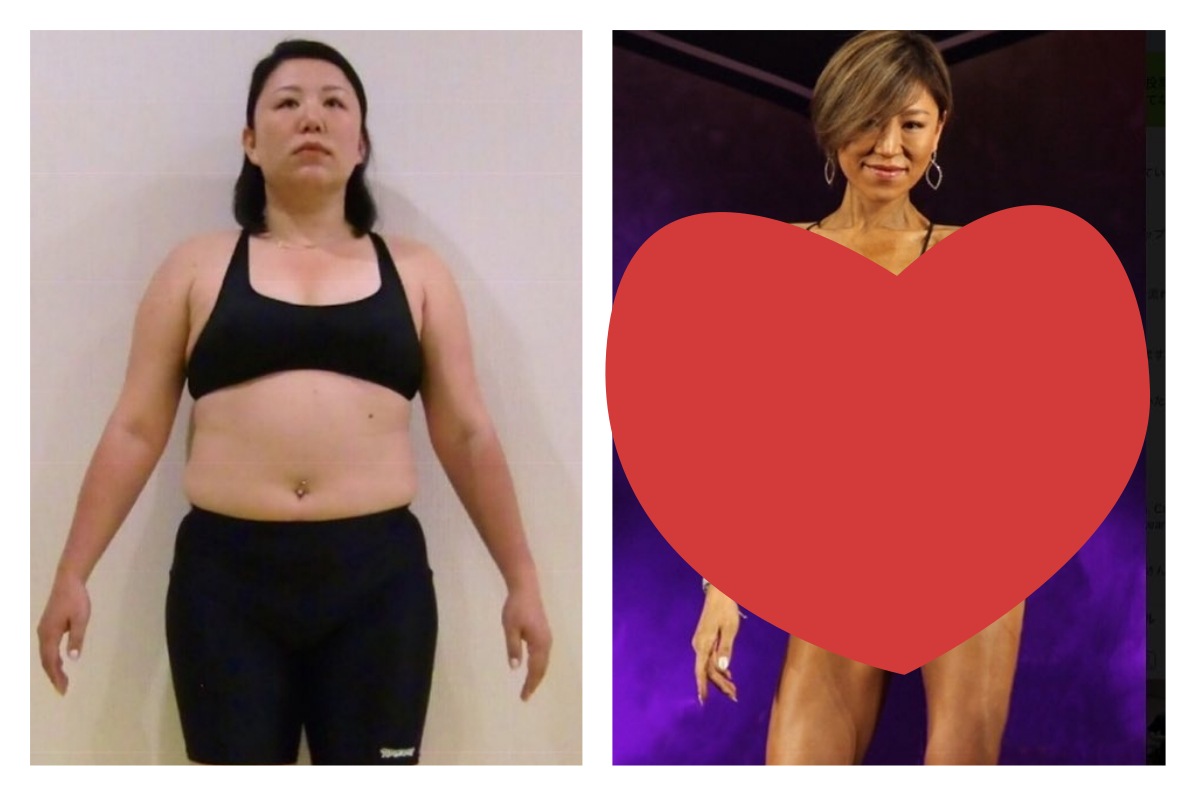 ▲河本真希努力鍛鍊成魔鬼身材，也變得很有自信。（合成圖／翻攝自 oni.maki.fitness IG ）