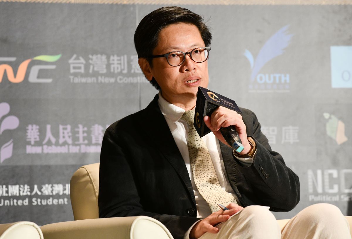 ▲第三共和倡議人周奕成在參與論壇時指出，台灣必須打破現行兩黨政治。（圖／NOWnews攝影中心）